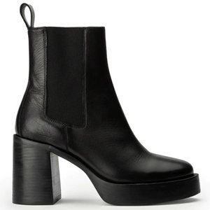 BNWT Tony Bianco Black Platform Ankle Boots Tunisia Black Como 9cm